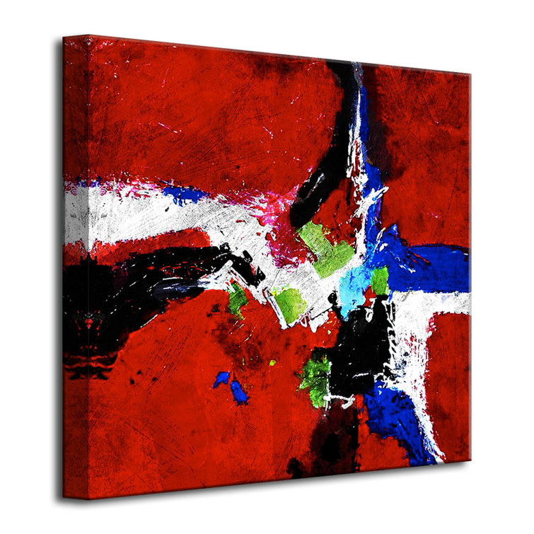 Wrought Studio 'Abstract' Graphic Art on Canvas Wayfair